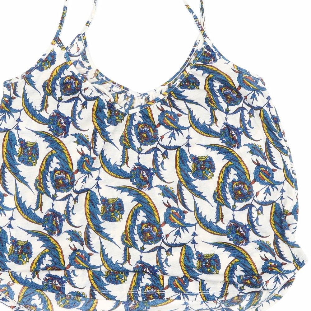 H&M Womens Blue Floral  Camisole Tank Size S