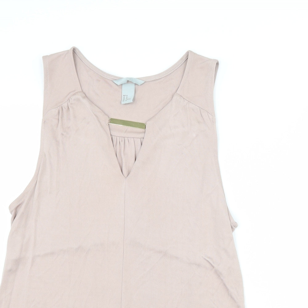 H&Mp Womens Pink   Basic Tank Size M