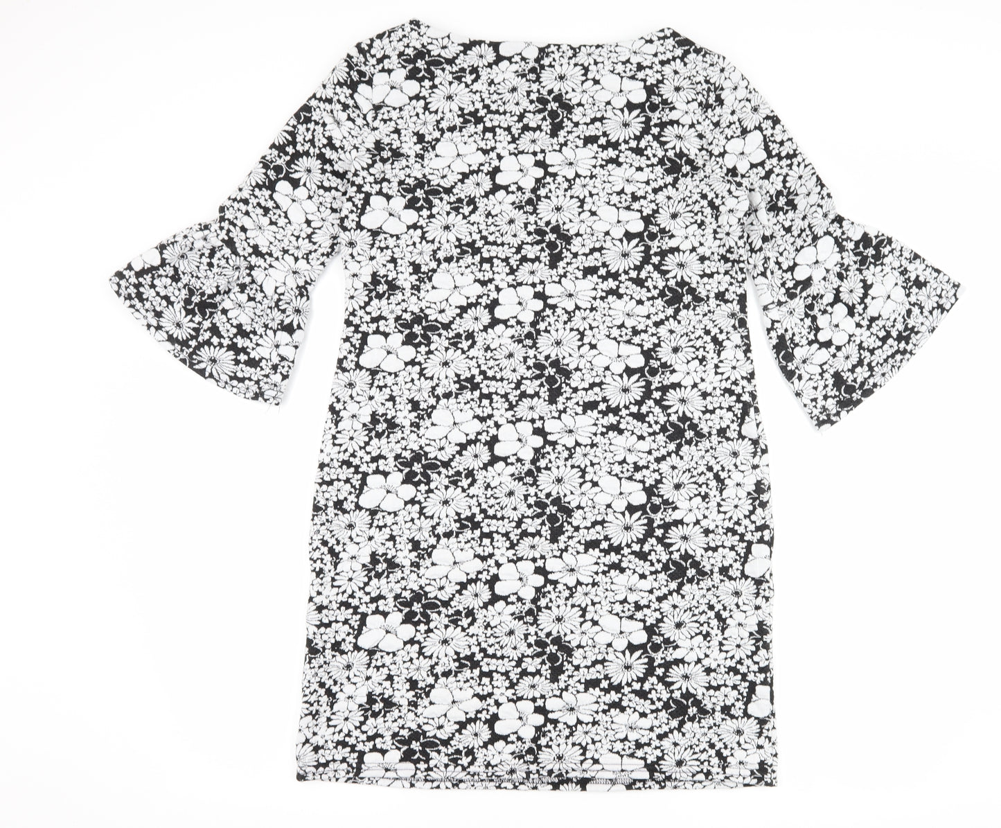 Marina Kaneva Womens Black Floral  Bodycon  Size 12