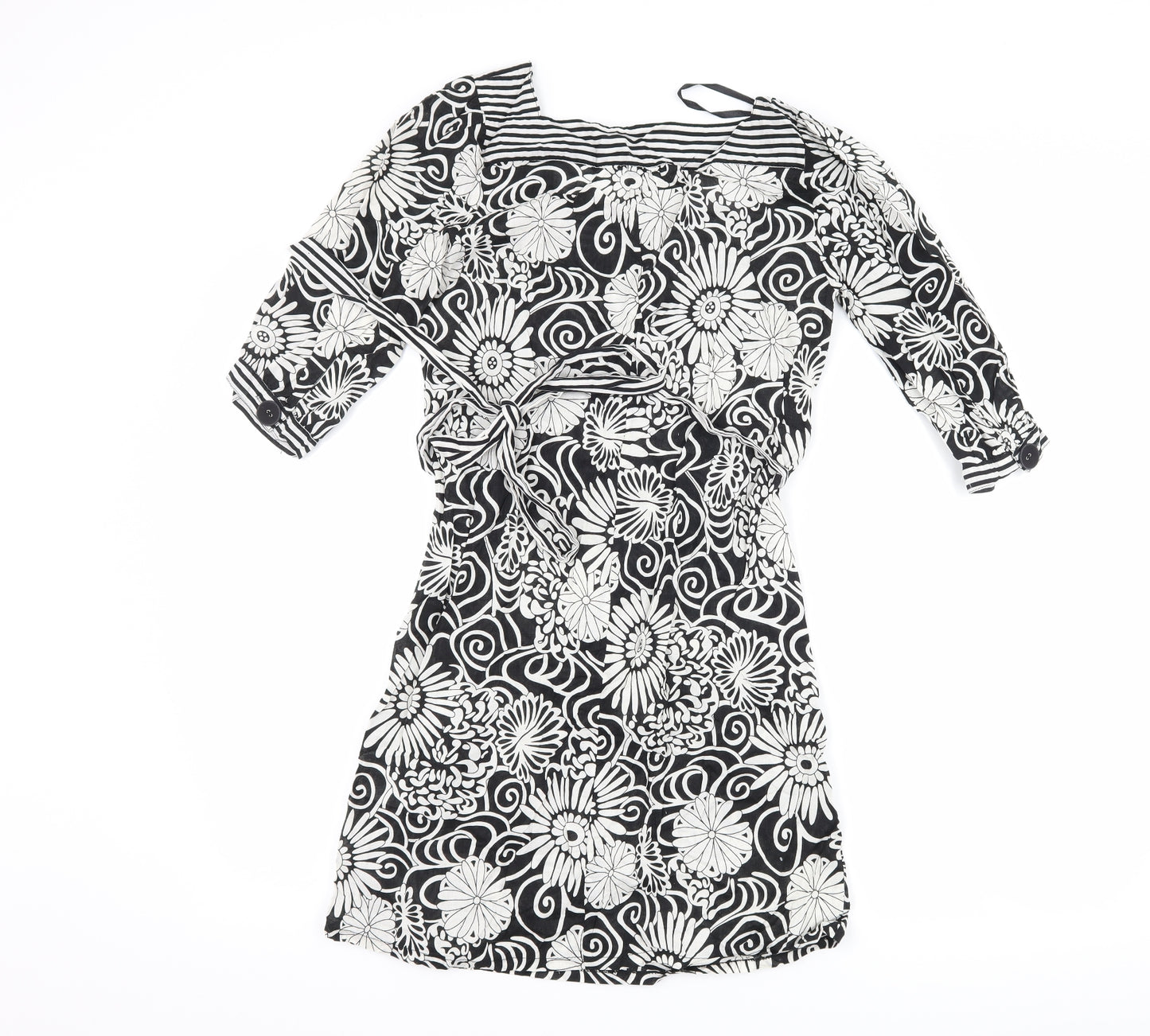Atmosphere Womens Black Floral  Shift  Size 8