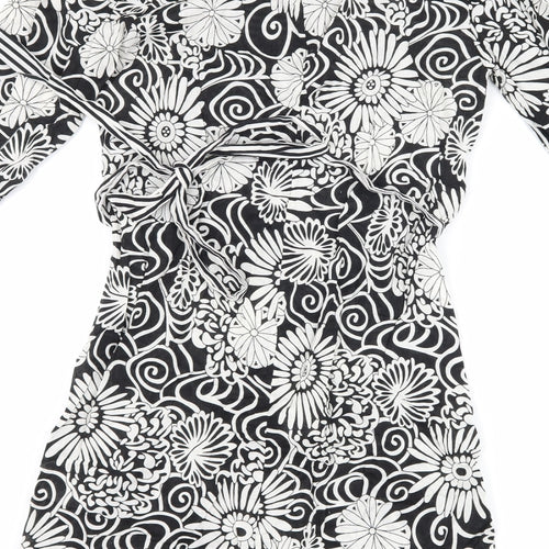 Atmosphere Womens Black Floral  Shift  Size 8