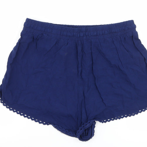 Primark Womens Blue   Hot Pants Shorts Size 10