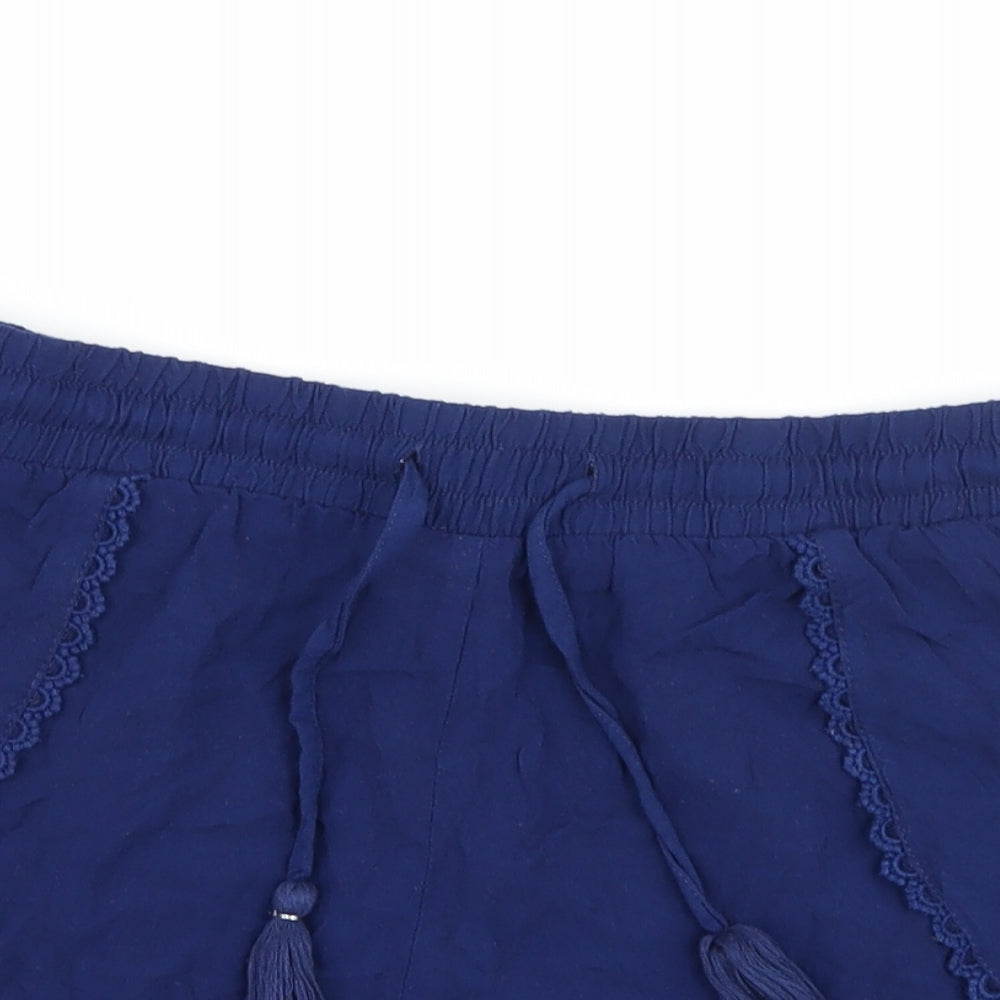 Primark Womens Blue   Hot Pants Shorts Size 10