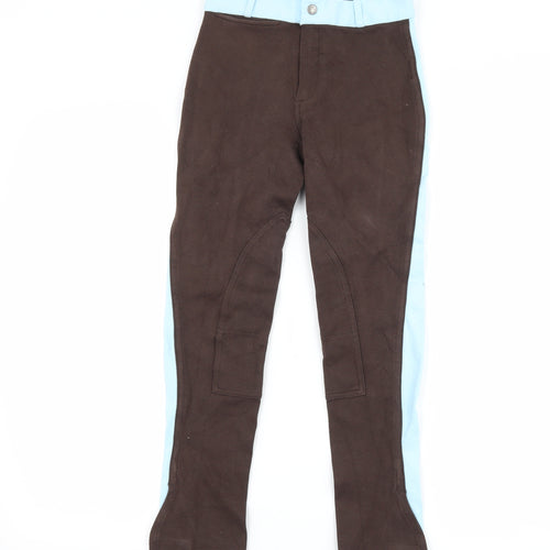 DECATHLON Girls Brown   Jegging Trousers Size 11-12 Years - Jodhpurs