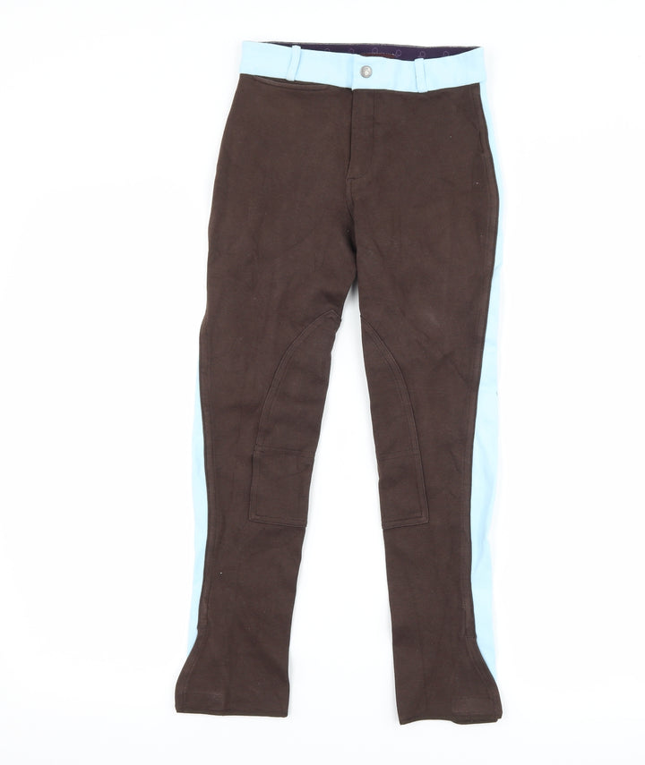 DECATHLON Girls Brown   Jegging Trousers Size 11-12 Years - Jodhpurs
