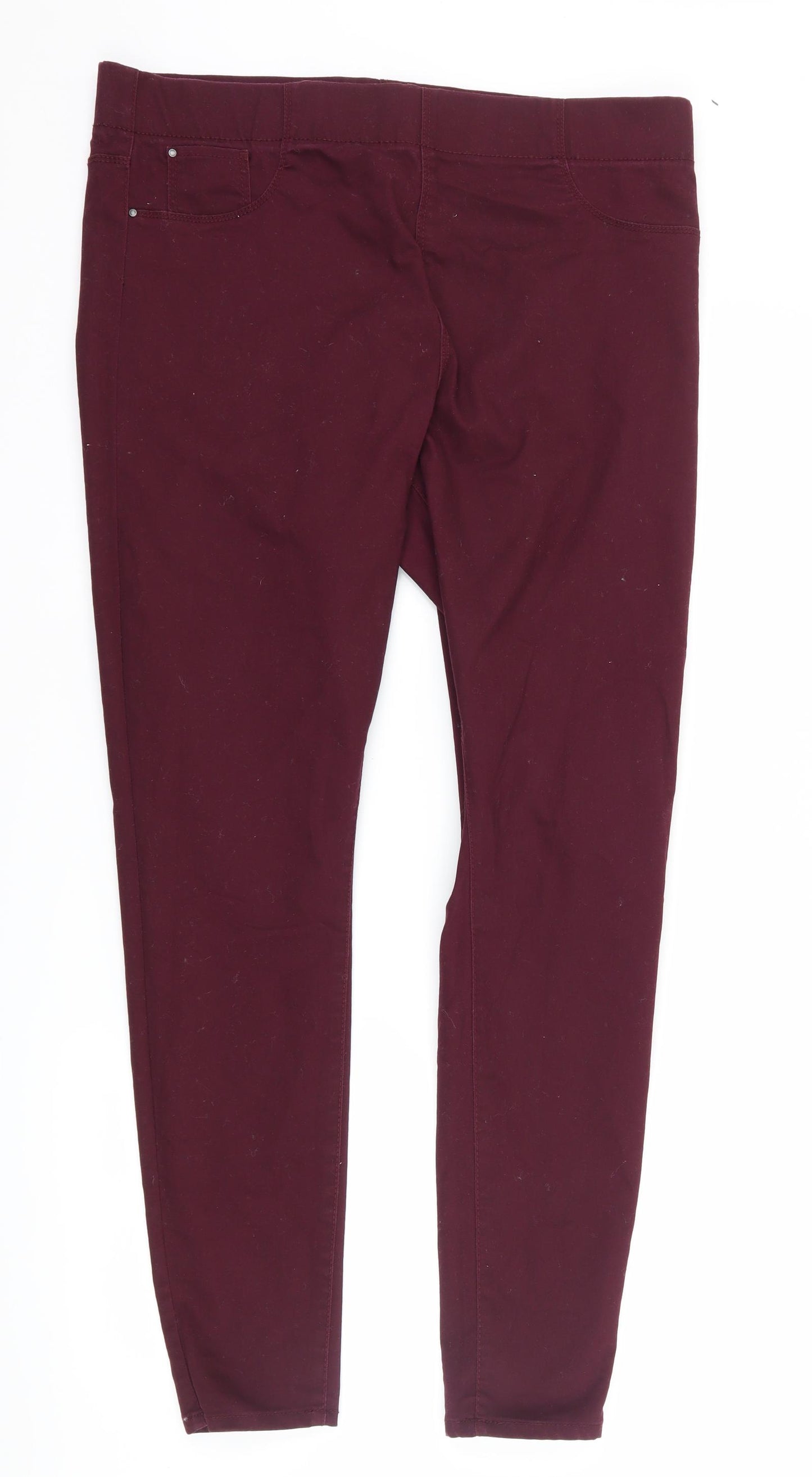 Matalan Womens Purple  Denim Jegging Jeans Size 16 L32 in