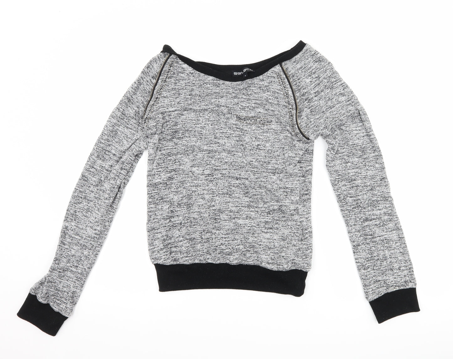 Select Womens Grey   Pullover Jumper Size S