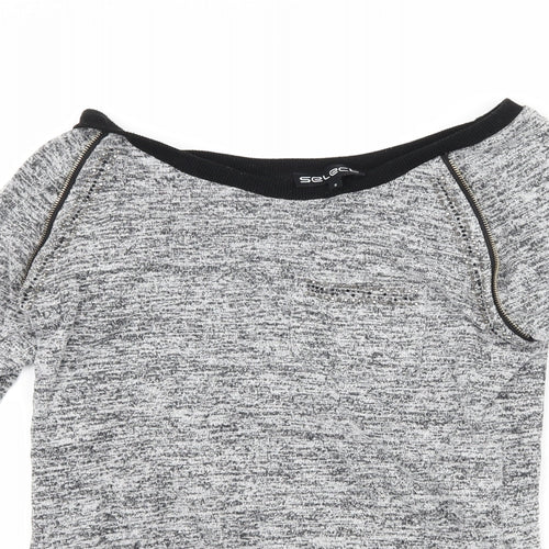 Select Womens Grey   Pullover Jumper Size S