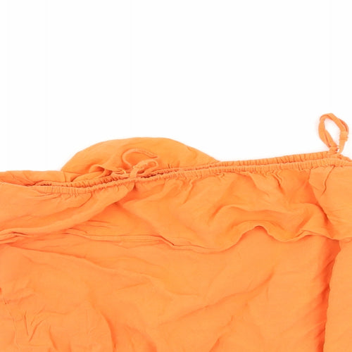 H&M Girls Orange   Basic T-Shirt Size 14 Years  - Cut Out Shoulder
