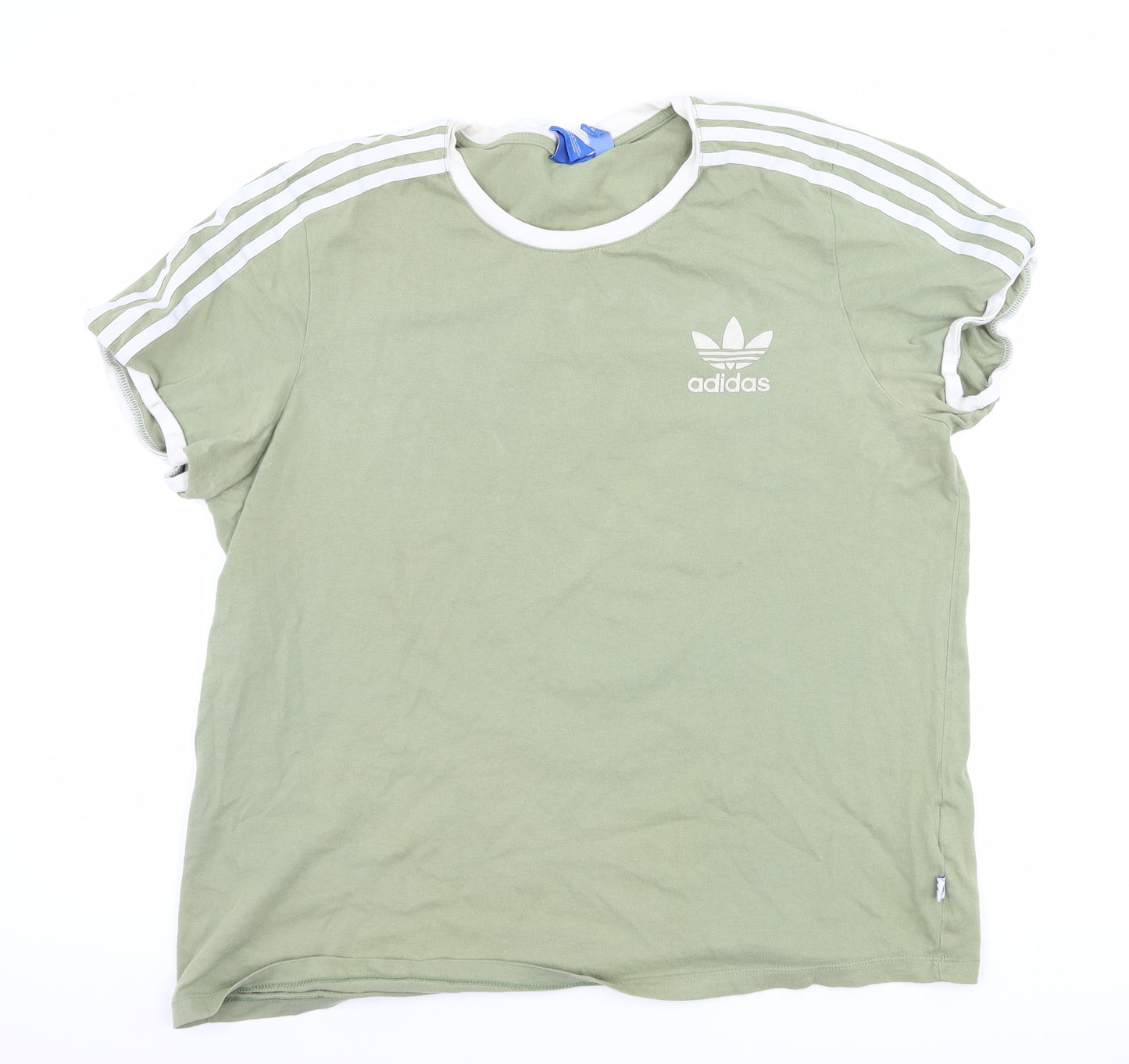 adidas Womens Green   Basic T-Shirt Size 14
