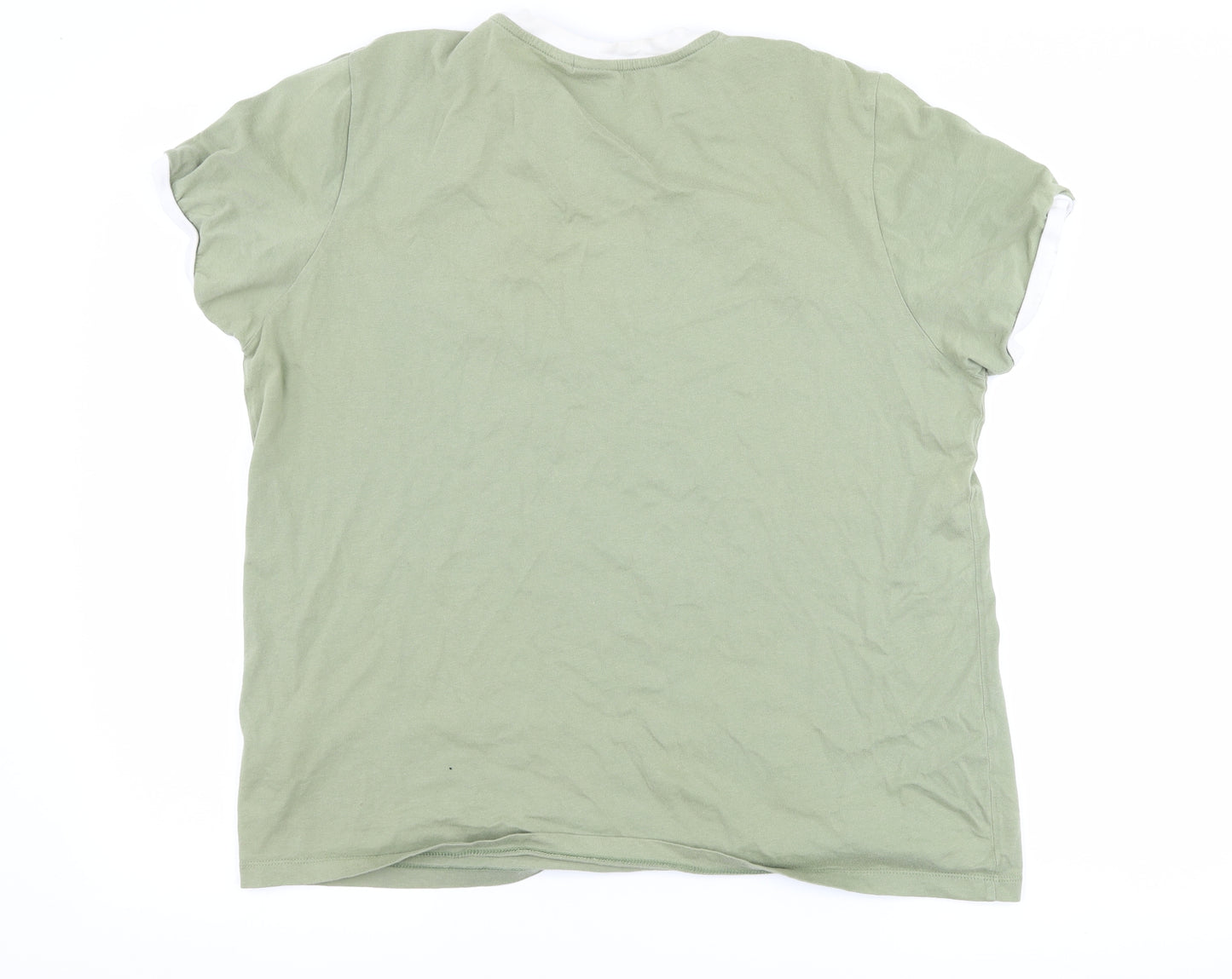 adidas Womens Green   Basic T-Shirt Size 14