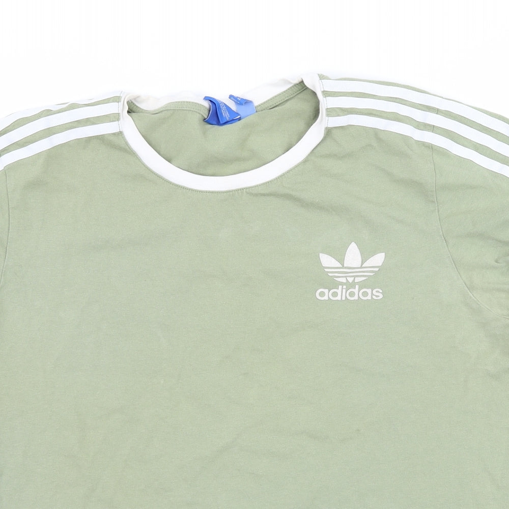 adidas Womens Green   Basic T-Shirt Size 14
