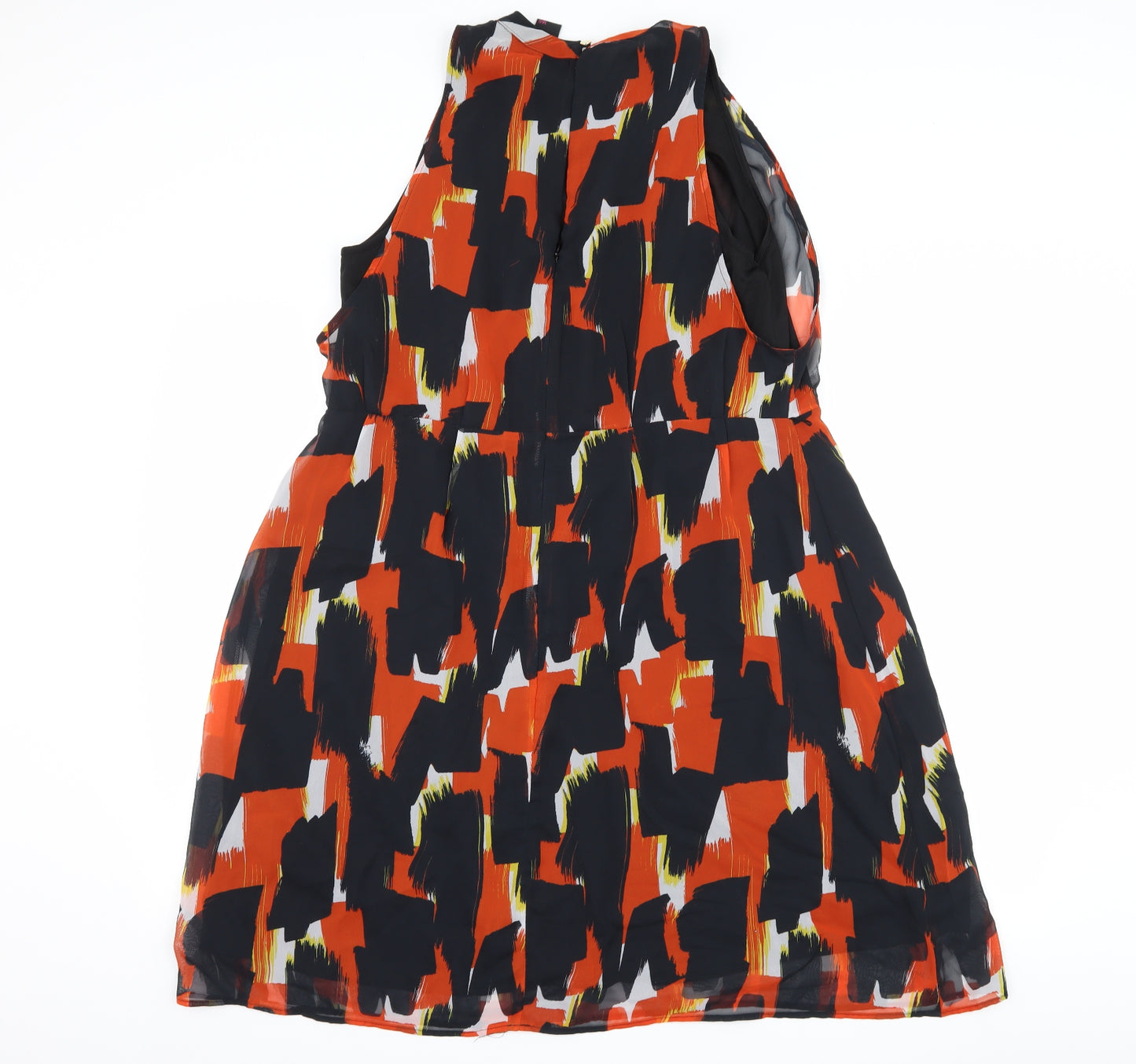 TU Womens Black Geometric  Shift  Size 16