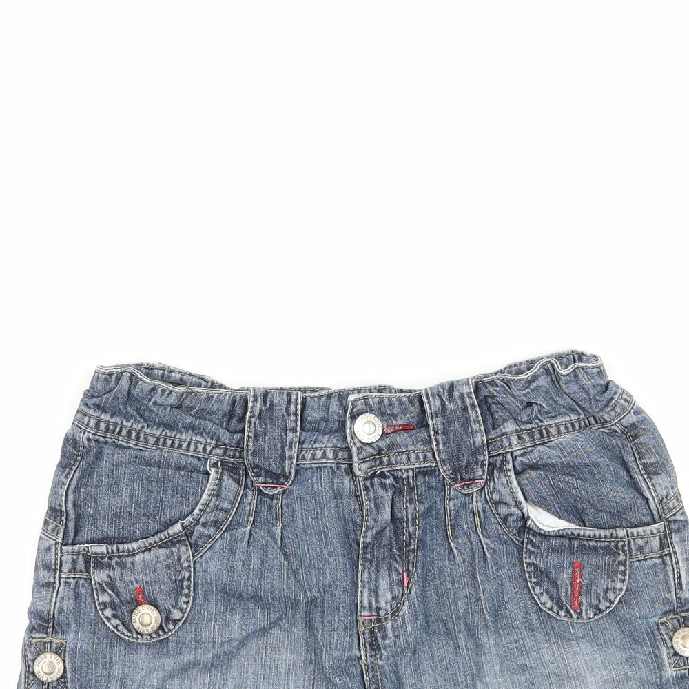 evie Girls Blue  Denim Bermuda Shorts Size 8-9 Years