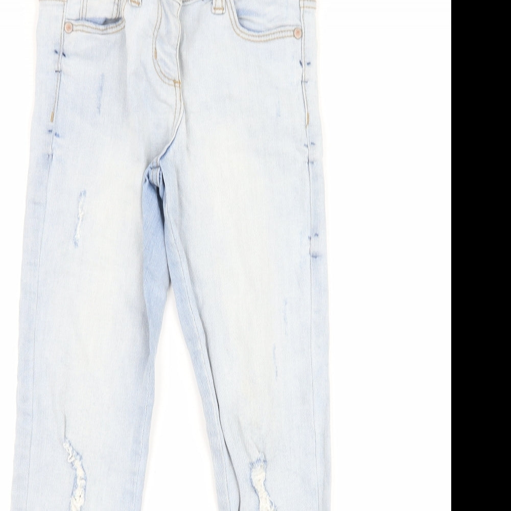 NEXT Girls Blue  Denim Straight Jeans Size 9 Years
