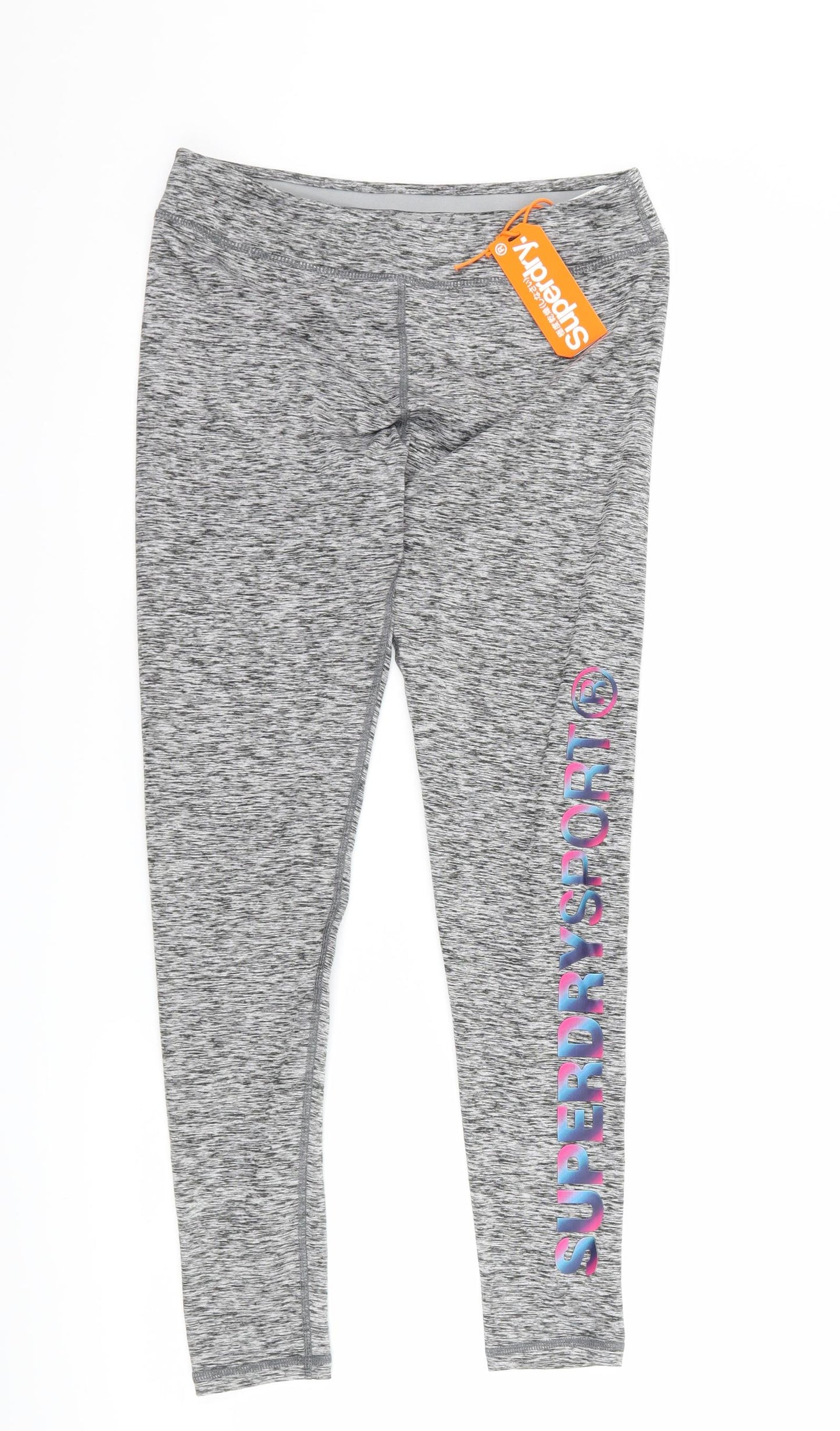 Superdry Womens Grey   Capri Leggings Size 10 L26 in