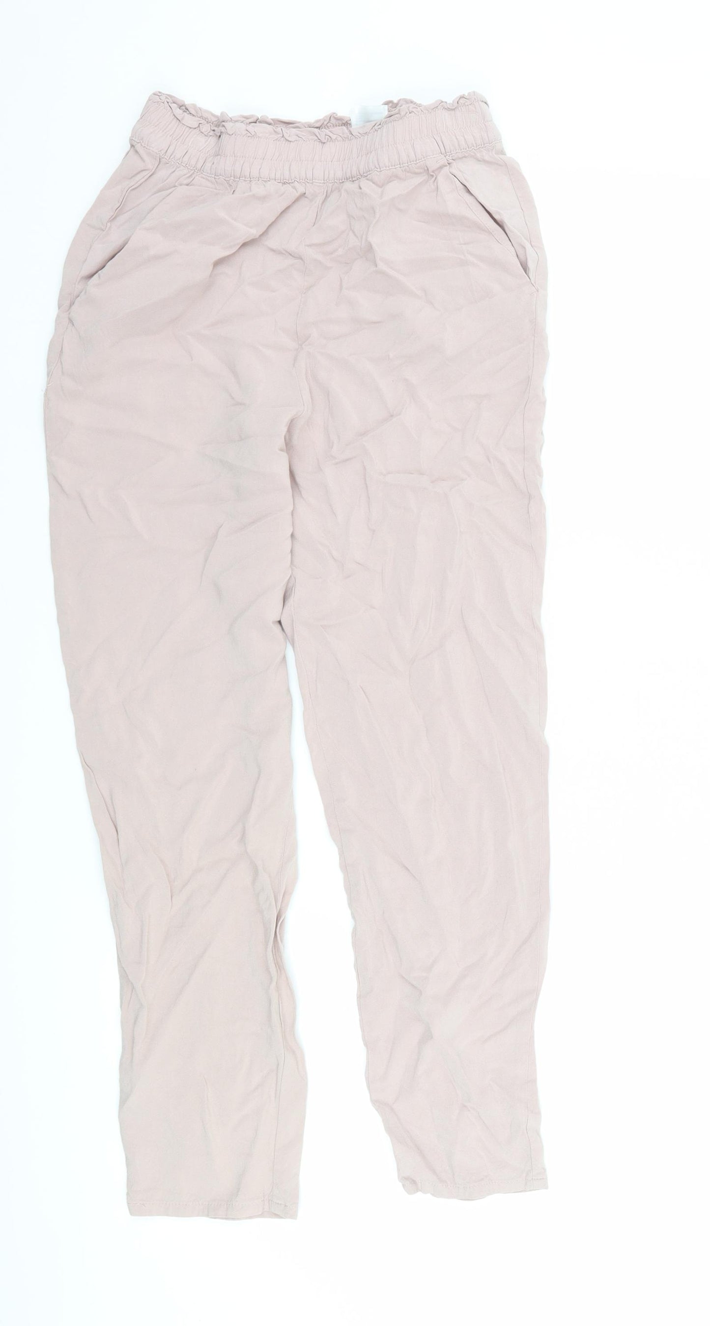 H&M Womens Pink   Trousers  Size 8 L26 in