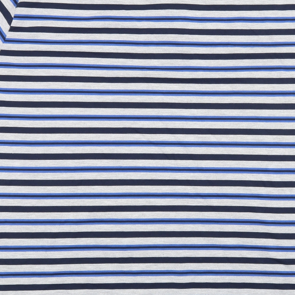 Capsule Men Mens Blue Striped   T-Shirt Size XL
