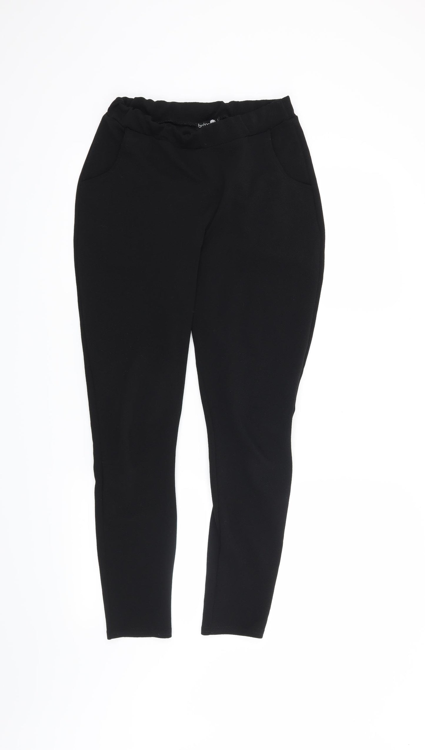 Boohoo Womens Black   Trousers  Size 10 L25 in