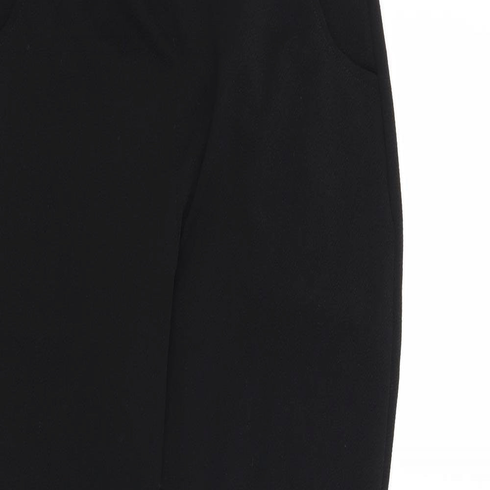 Boohoo Womens Black   Trousers  Size 10 L25 in