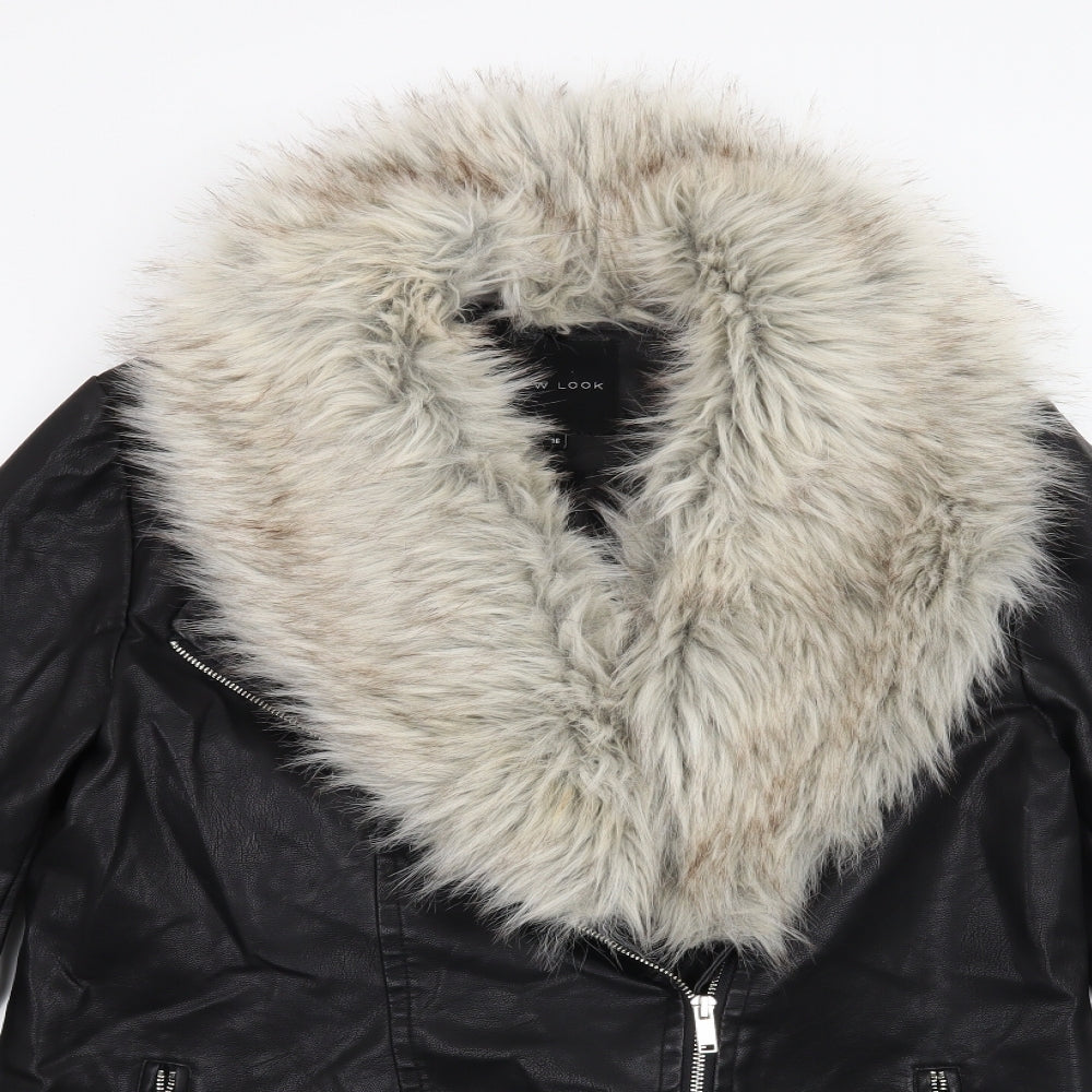 New Look Womens Black   Gilet Coat Size 16