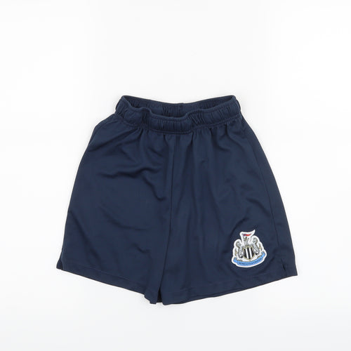Newcastle United Boys Blue   Sweat Shorts Size 7-8 Years
