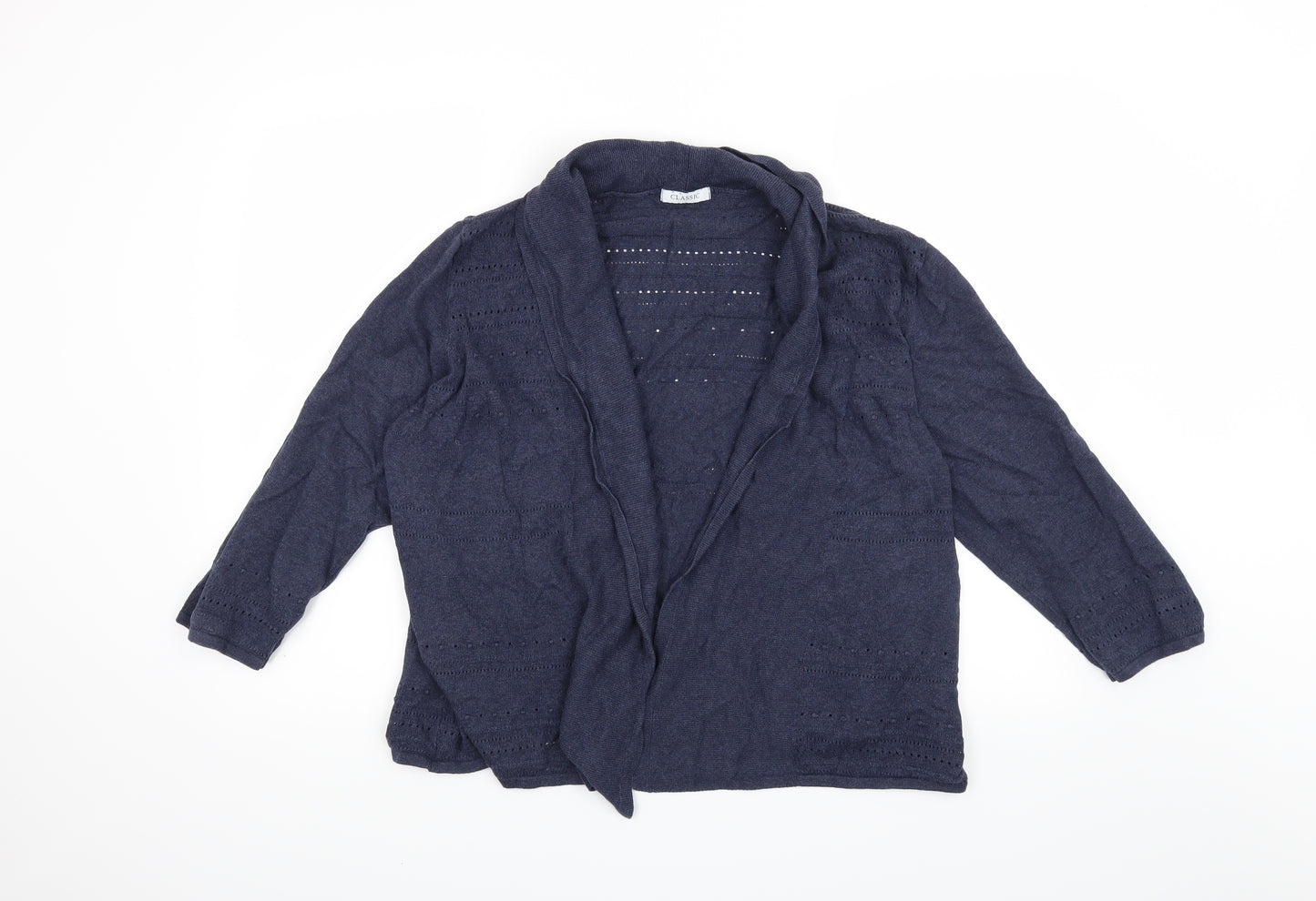 Classic Womens Blue   Cardigan Jumper Size 18