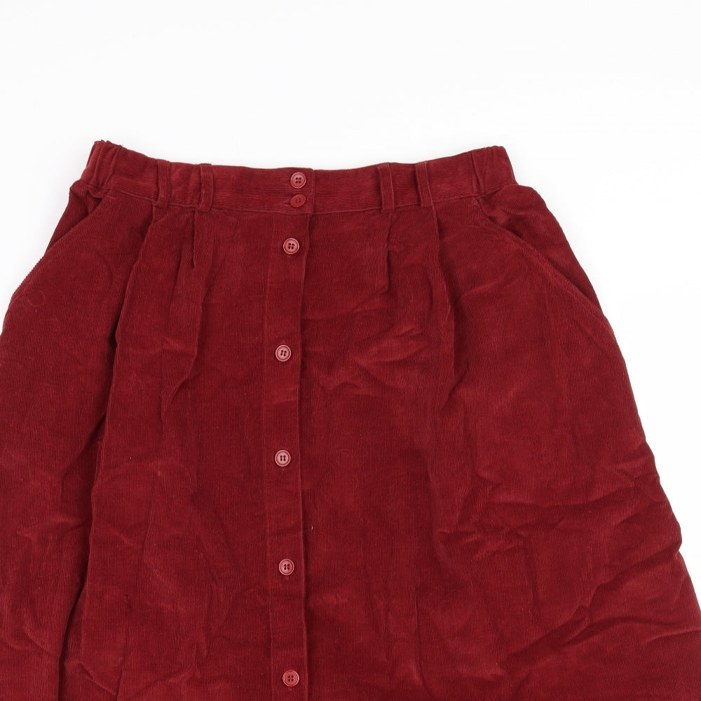 Damart Womens Red   A-Line Skirt Size 16