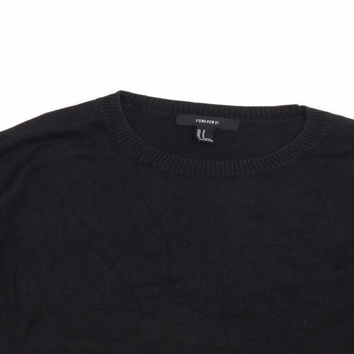 FOREVER 21 Womens Black   Pullover Jumper Size M
