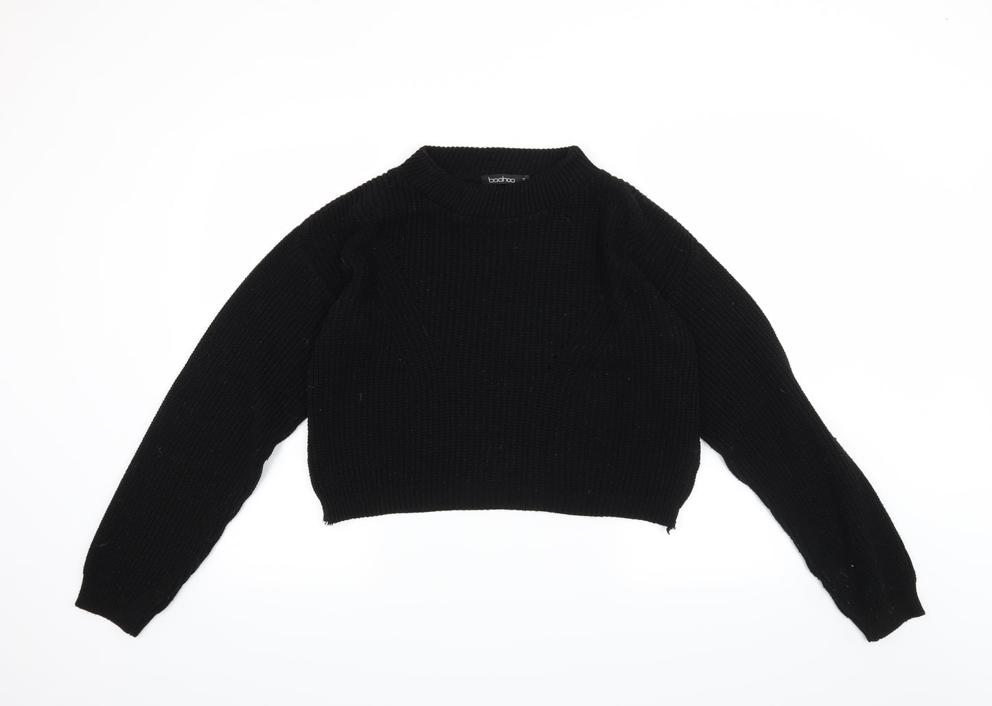 Boohoo Womens Black   Pullover Jumper Size M