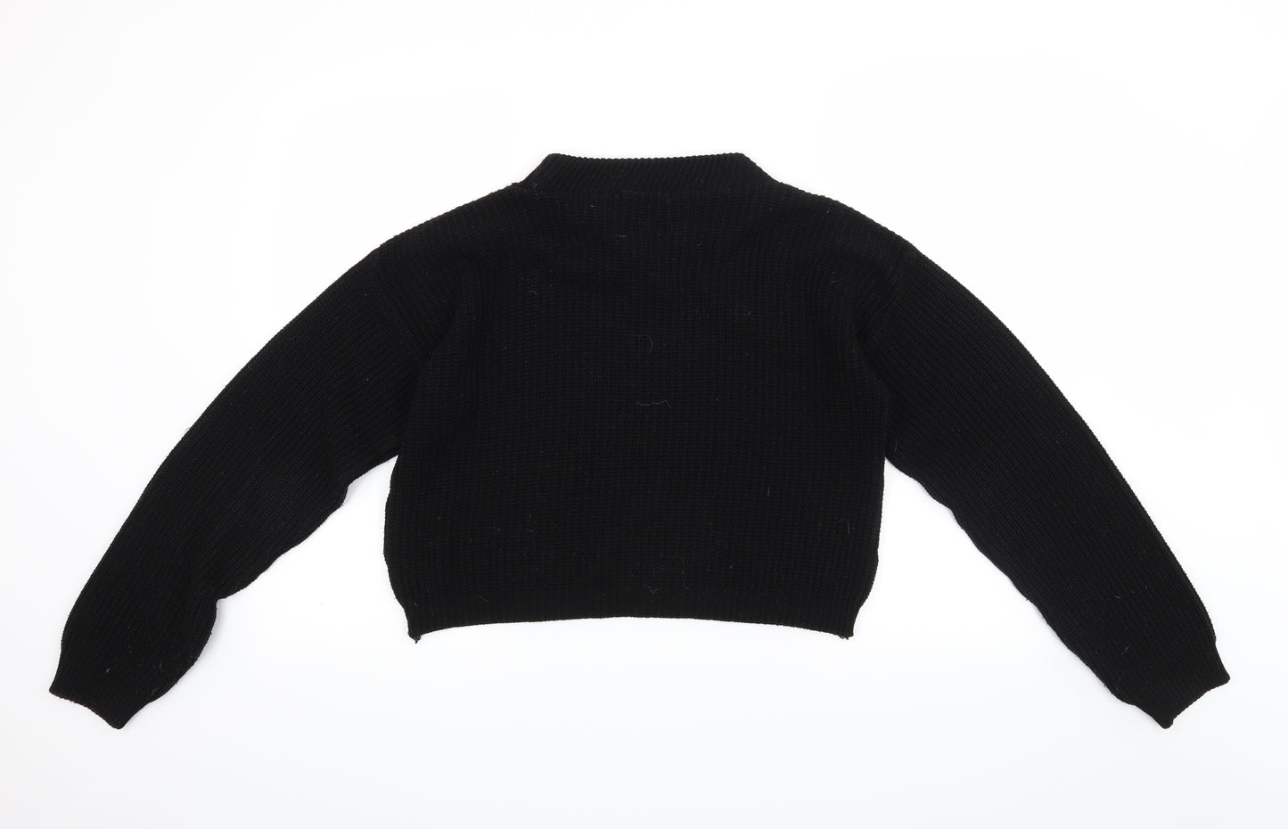 Boohoo Womens Black   Pullover Jumper Size M