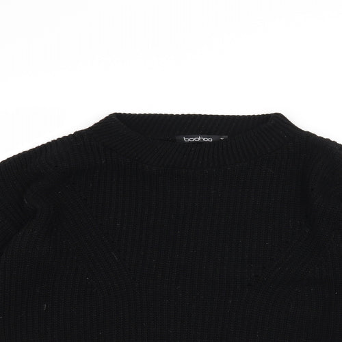 Boohoo Womens Black   Pullover Jumper Size M