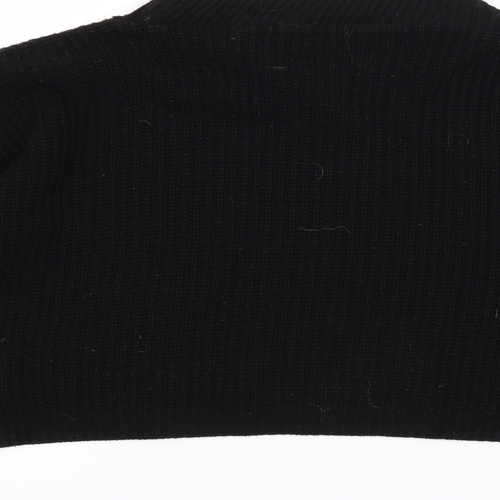 Boohoo Womens Black   Pullover Jumper Size M