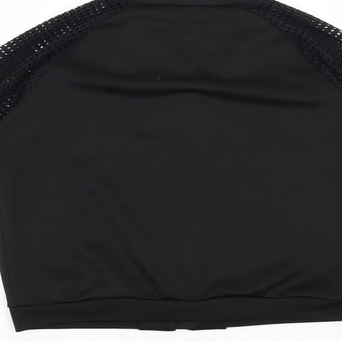 Candy Couture Girls Black   Full Zip Jumper Size 14 Years