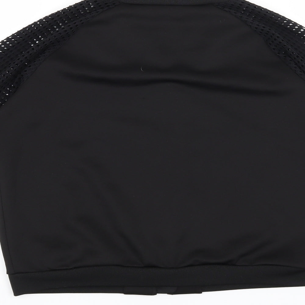 Candy Couture Girls Black   Full Zip Jumper Size 14 Years