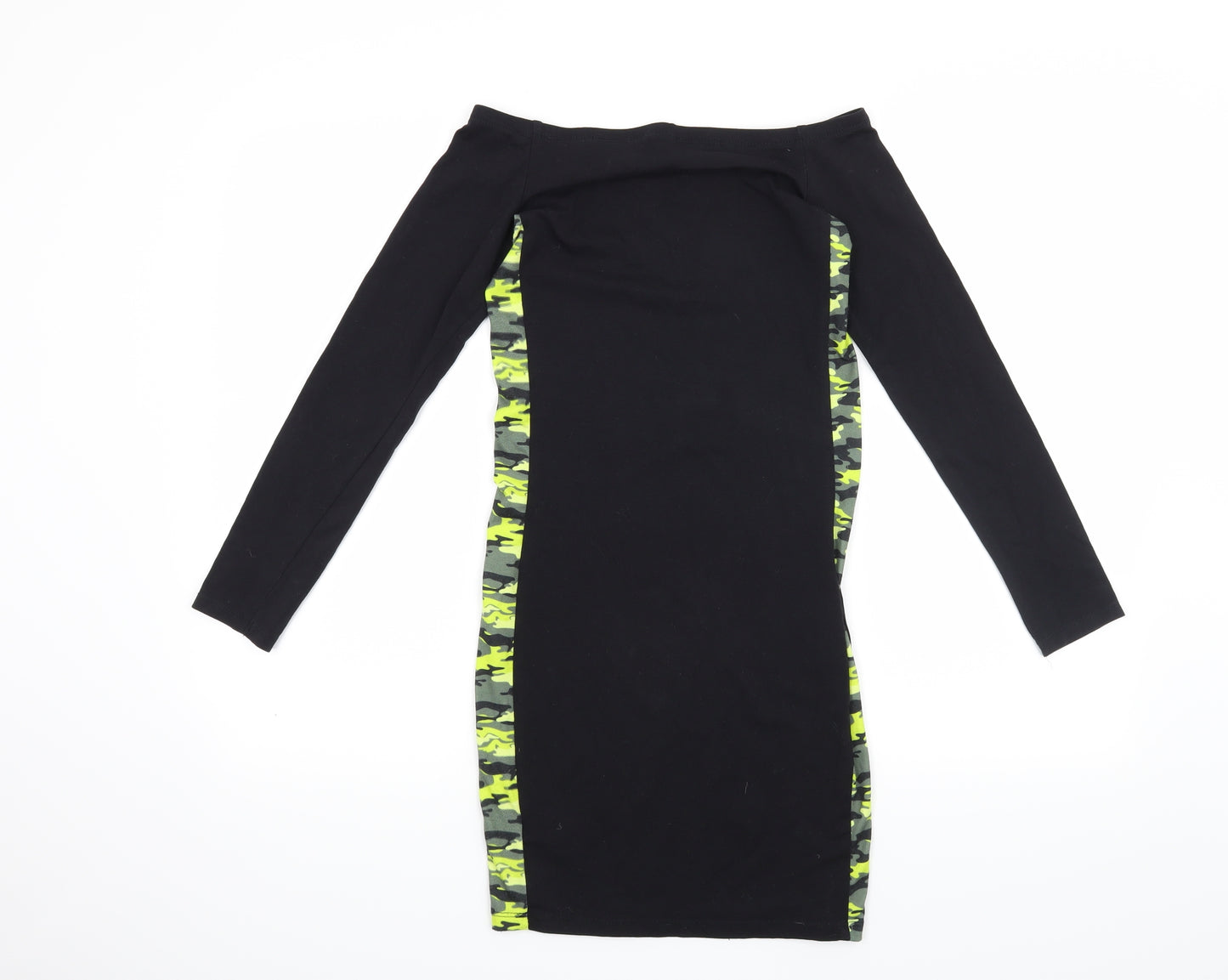 Candy Couture Girls Black Camouflage  A-Line  Size 12 Years
