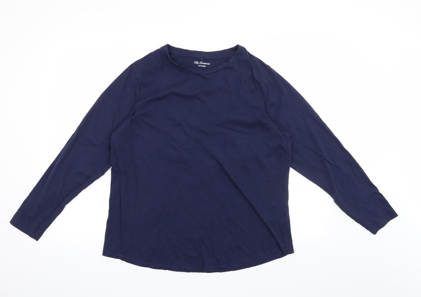 George Womens Blue   Basic T-Shirt Size 18