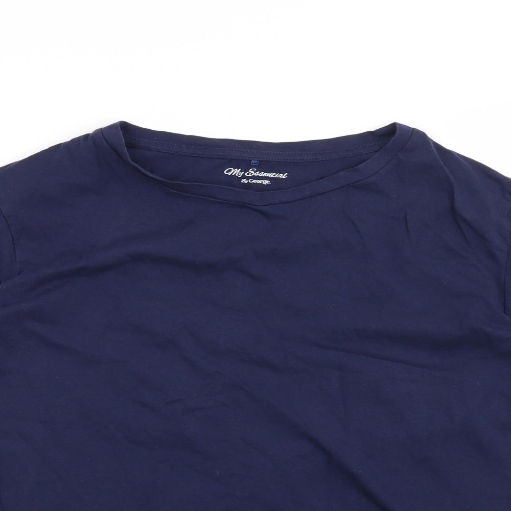 George Womens Blue   Basic T-Shirt Size 18