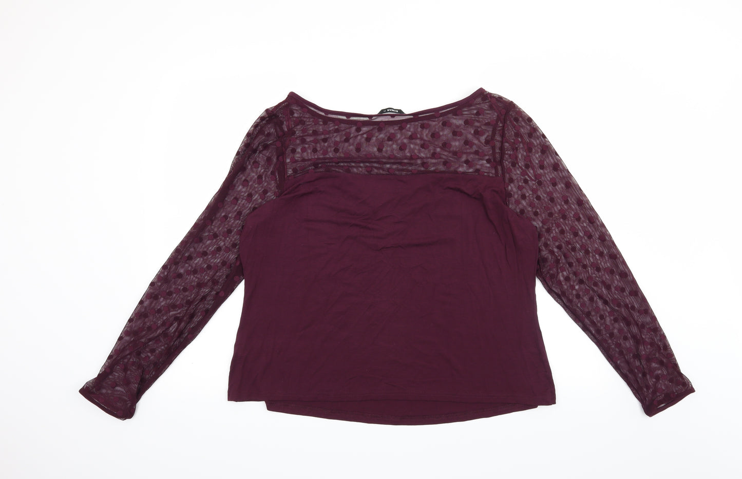 Roman Womens Purple   Basic T-Shirt Size 20
