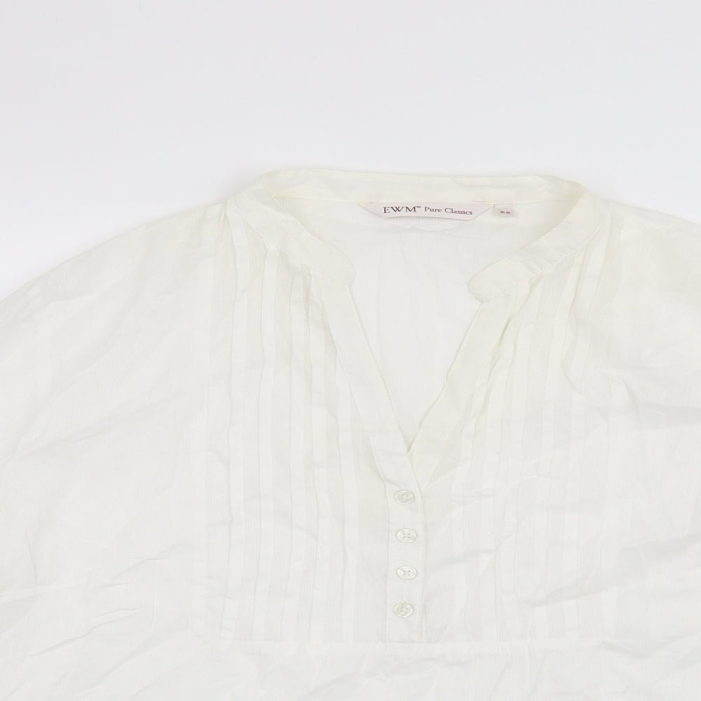 EWM Womens White   Basic Blouse Size 22