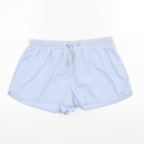 Denim & Co. Womens Blue   Sweat Shorts Size 10