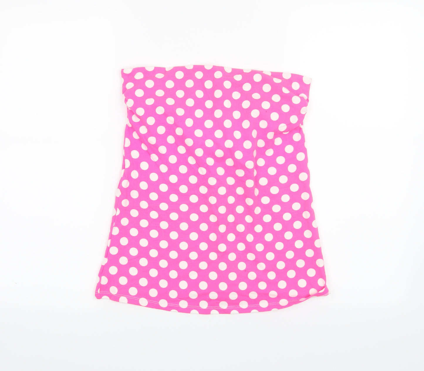 Papaya Womens Pink Polka Dot  Basic Tank Size 12