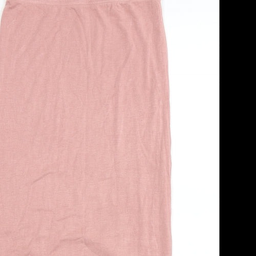 Topshop Womens Pink   Straight & Pencil Skirt Size 10