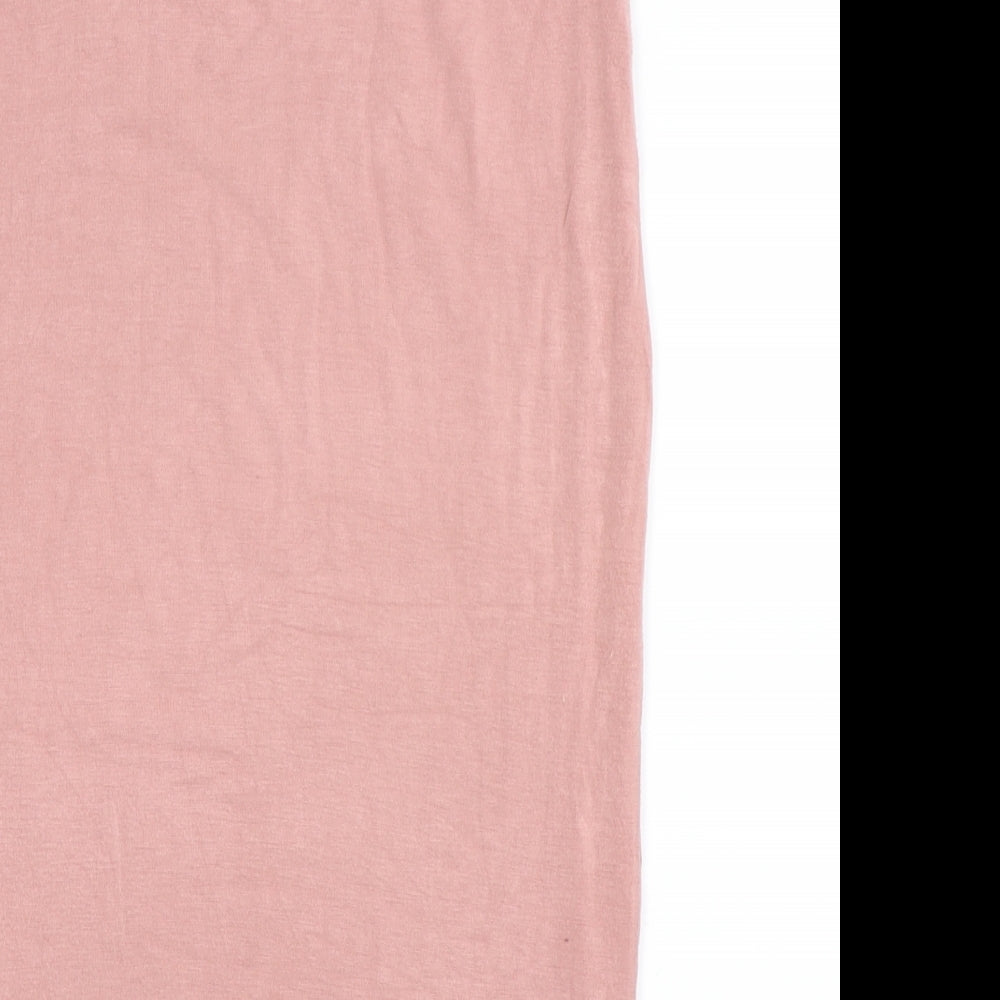 Topshop Womens Pink   Straight & Pencil Skirt Size 10