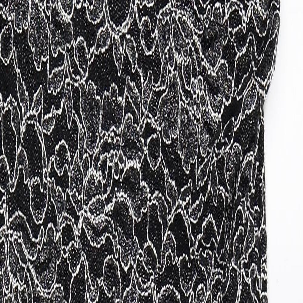 Lipsy Womens Black Floral  Ball Gown  Size 10