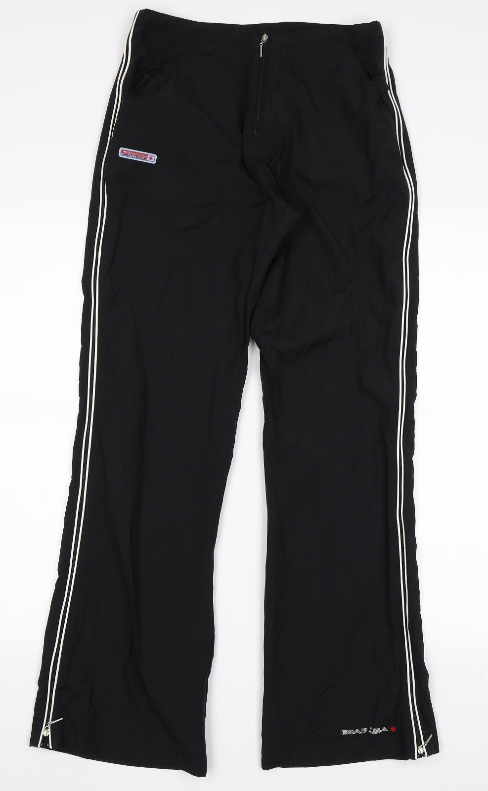 Urban League Womens Black   Cargo Trousers Size 10 L30 in