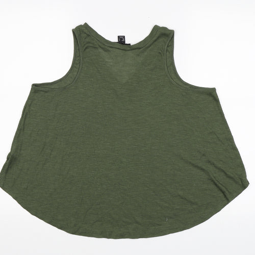 Primark Womens Green   Basic Tank Size 16