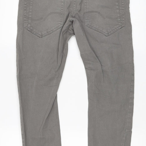 JACK & JONES Mens Grey   Straight Jeans Size 30 in L30 in