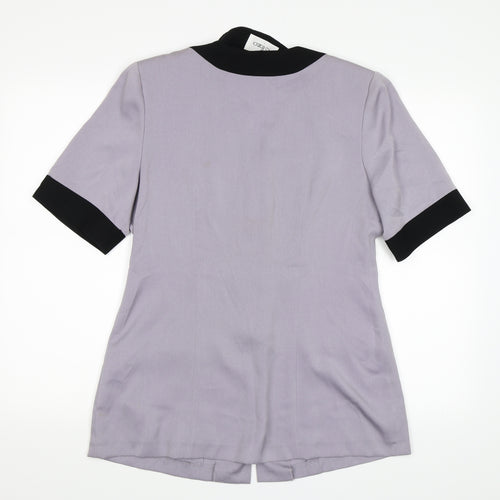 Clizo Womens Purple   Basic Button-Up Size L