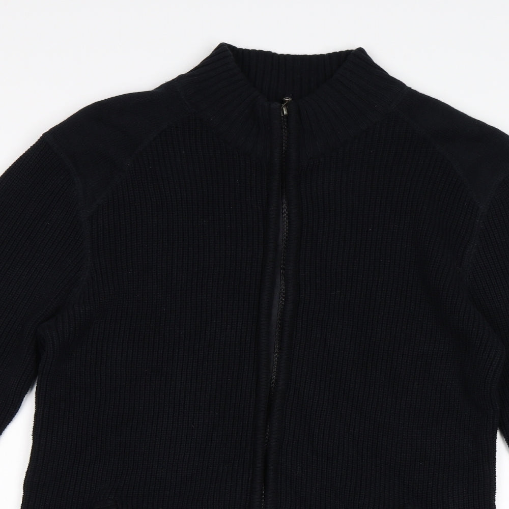 Cedar Wood State Mens Black   Full Zip Sweatshirt Size XL